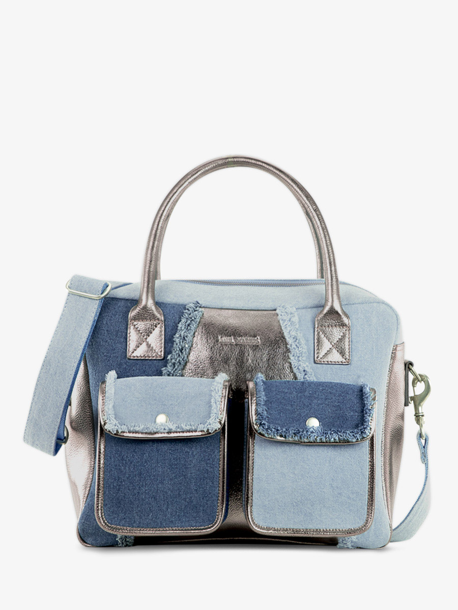 foto-vista-lateral-bolso-bandolera-cuero-jean-plateado-mujer-ledandy-denim-acier-paul-marius-w04-gm-denim
