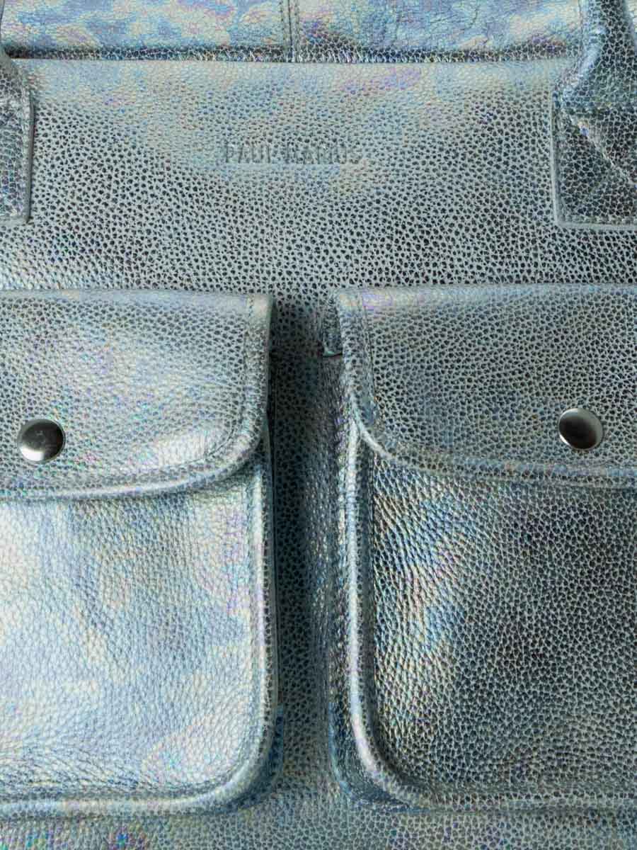 foto-en-primer-plano-material-bolso-mano-cuero-blanco-holográfico-ledandy-granite-paul-marius-w04-gra-w