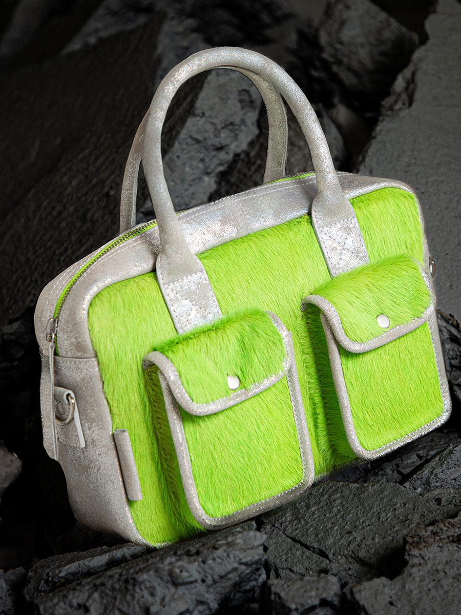 foto-vista-frontal-bolso-mano-cuero-verde-ledandy-s-creature-verde-ácido-paul-marius-w04s-crea-s-gr