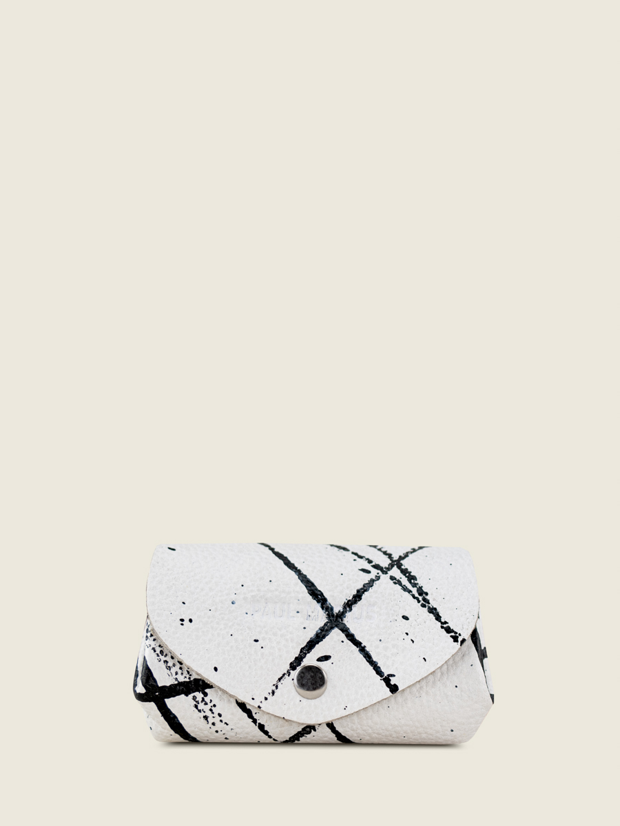 monedero-blanco-negro-naranja-legustave-arty-01-plateado-vista-frontal-clp-art1-b-w