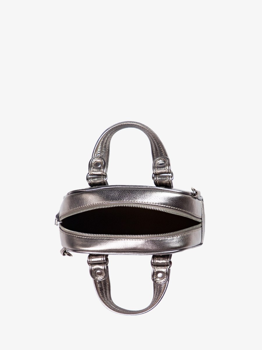 foto-vista-interior-bolso-mano-cuero-plateado-lemini-bowling-acero-paul-marius-w45xs-gm
