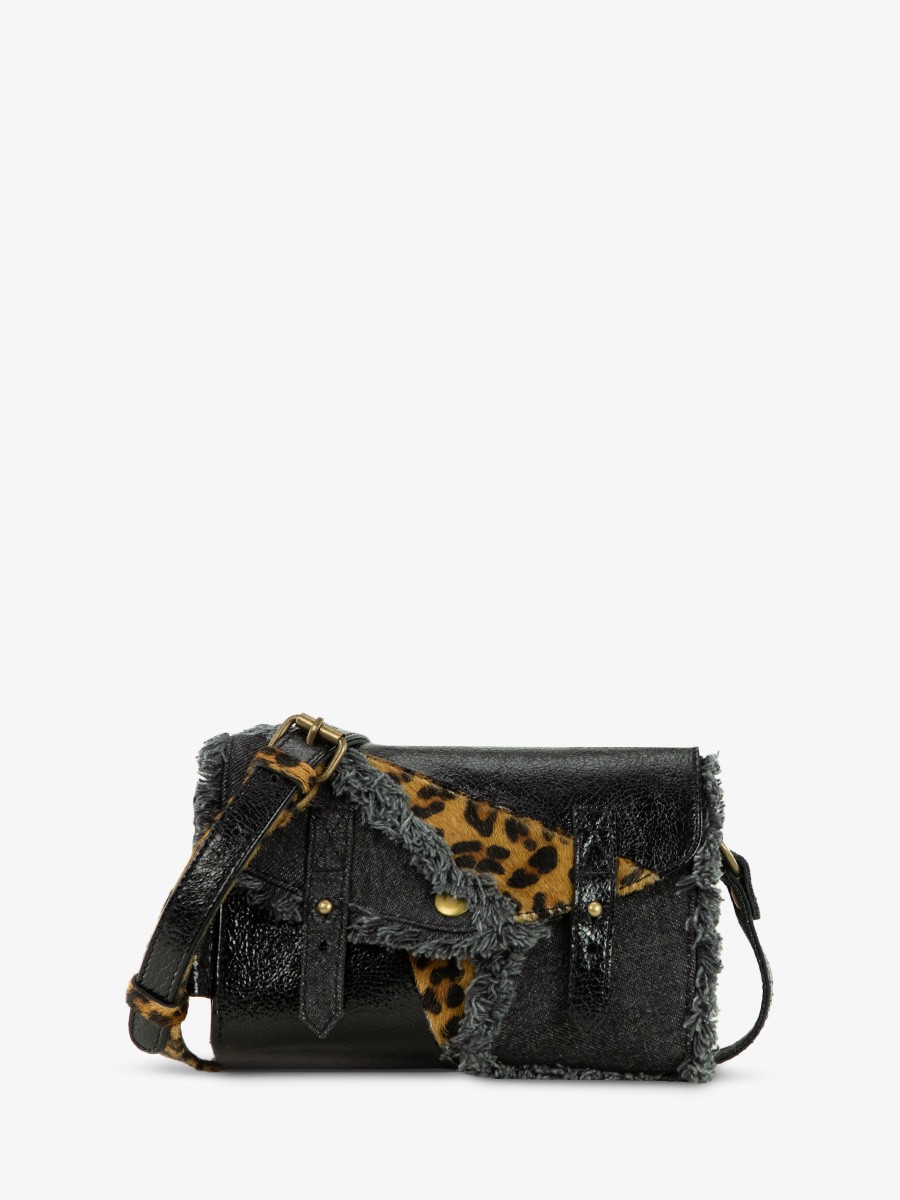 foto-vista-lateral-bolso-bandolera-cuero-negro-leopardo-lemini-indispensable-chimere-denim-negro-paul-marius-w08s-ch-b-denim