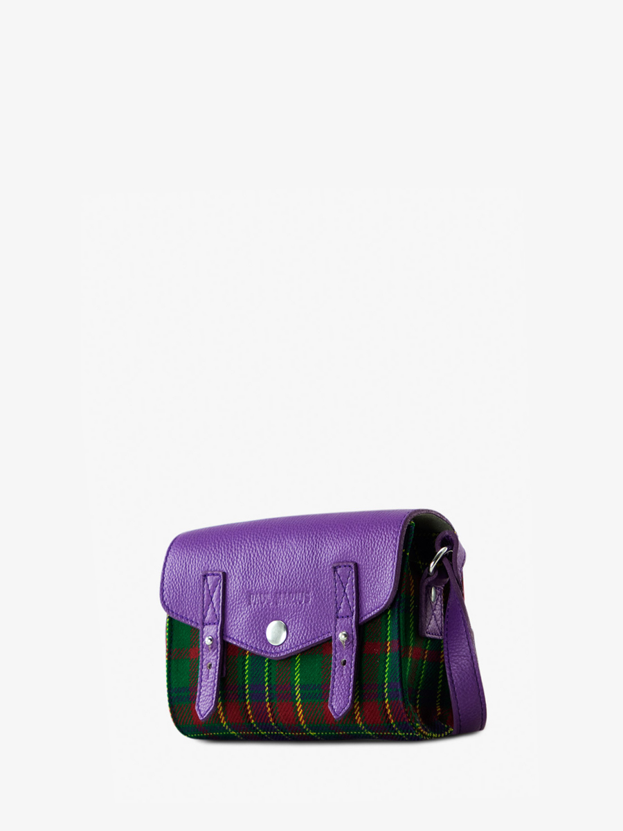 foto-vista-lateral-mini-bolso-bandolera-cuero-tejido-tartan-lemini-indispensable-versus-paul-marius-w08s-sco-gr-p