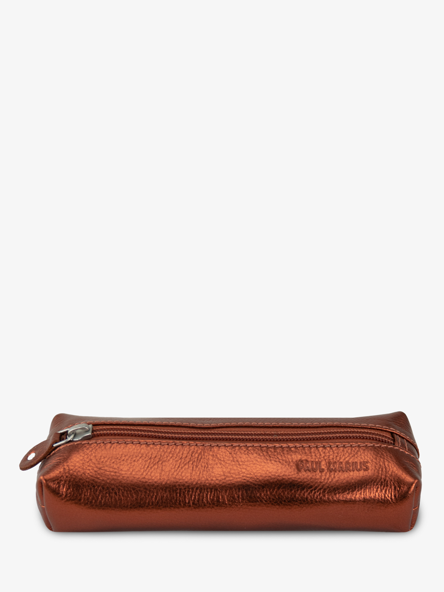 estuche-bolígrafo-escolar-cobre-leplumier-ginger-vista-frontal-m57-m-o