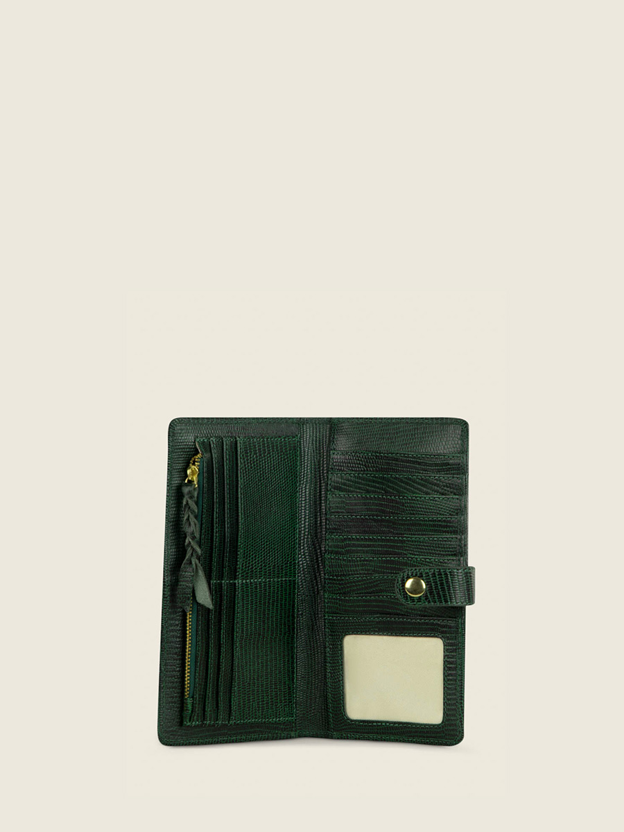 foto-vista-interior-cartera-cuero-verde-leportefeuille-charlotte-n2-1960-malachite-paul-marius-m67-l-dg