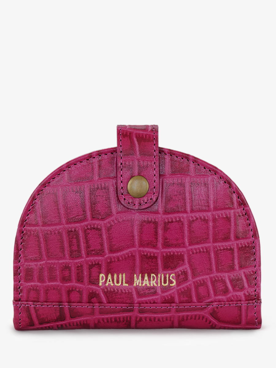 foto-vista-frontal-cartera-cuero-mujer-leportefeuille-manon-n2-alligator-rosa-paul-marius-m33-a-pi