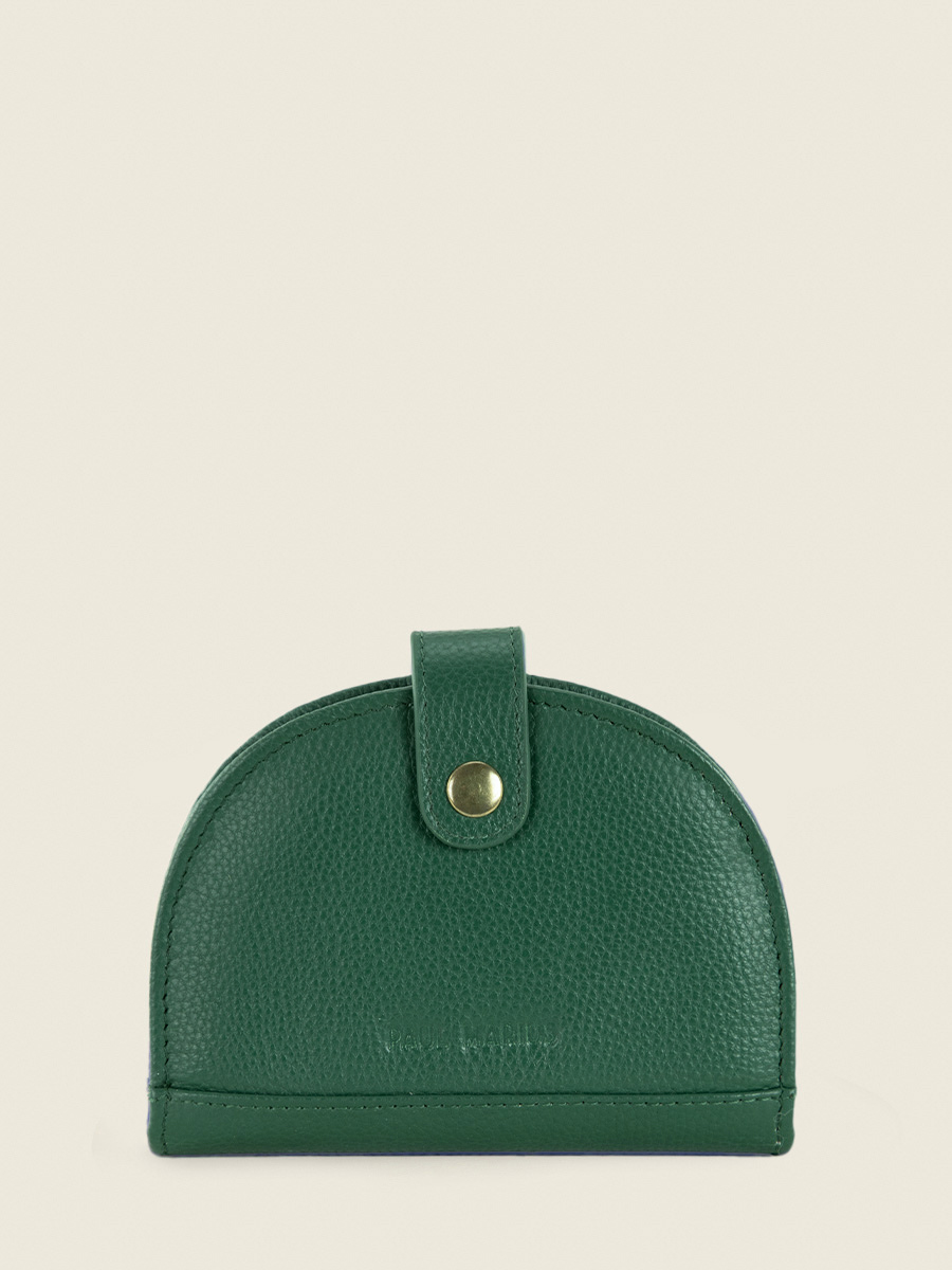 foto-vista-frontal-cartera-cuero-verde-mujer-leportefeuille-manon-n2-azur-verde-imperial-paul-marius-m33-az-gr