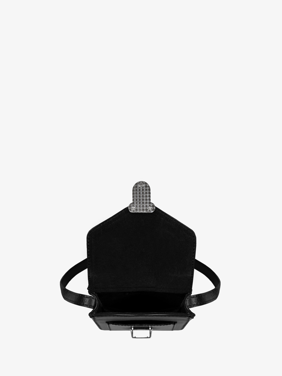 bolso-teléfono-cuero-leporte-teléfono-negro-vista-interior-m88-b