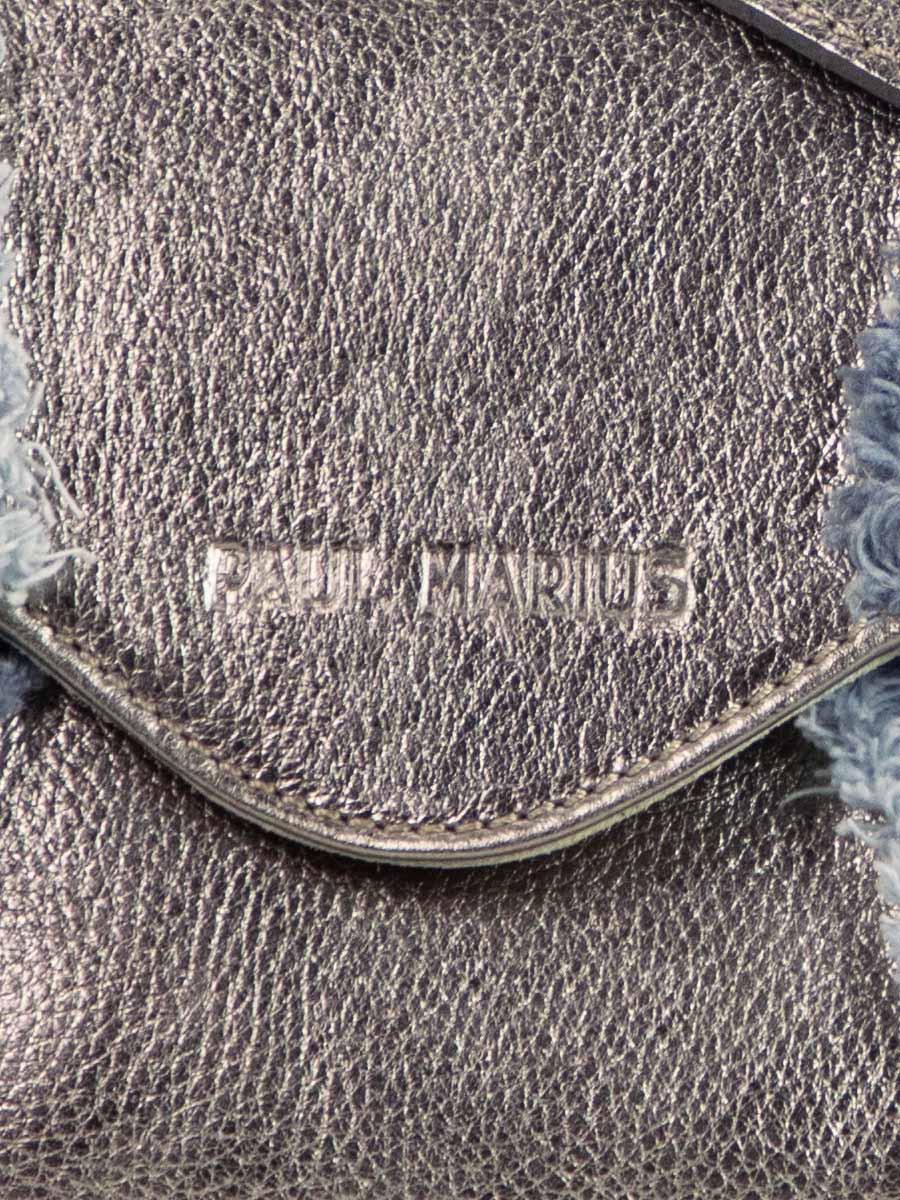 foto-vista-zoom-material-bolso-bandolera-cuero-jean-plateado-mujer-suzon-m-denim-acier-paul-marius-w25m-gm-denim