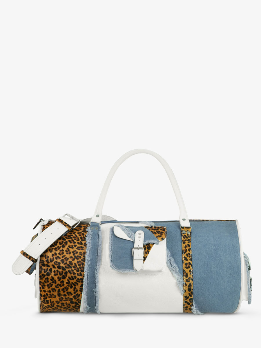 foto-vista-lateral-bolso-de-viaje-cuero-blanco-leopardo-levoyageur-xl-chimere-denim-blanco-paul-marius-m08s60-ch-w-denim
