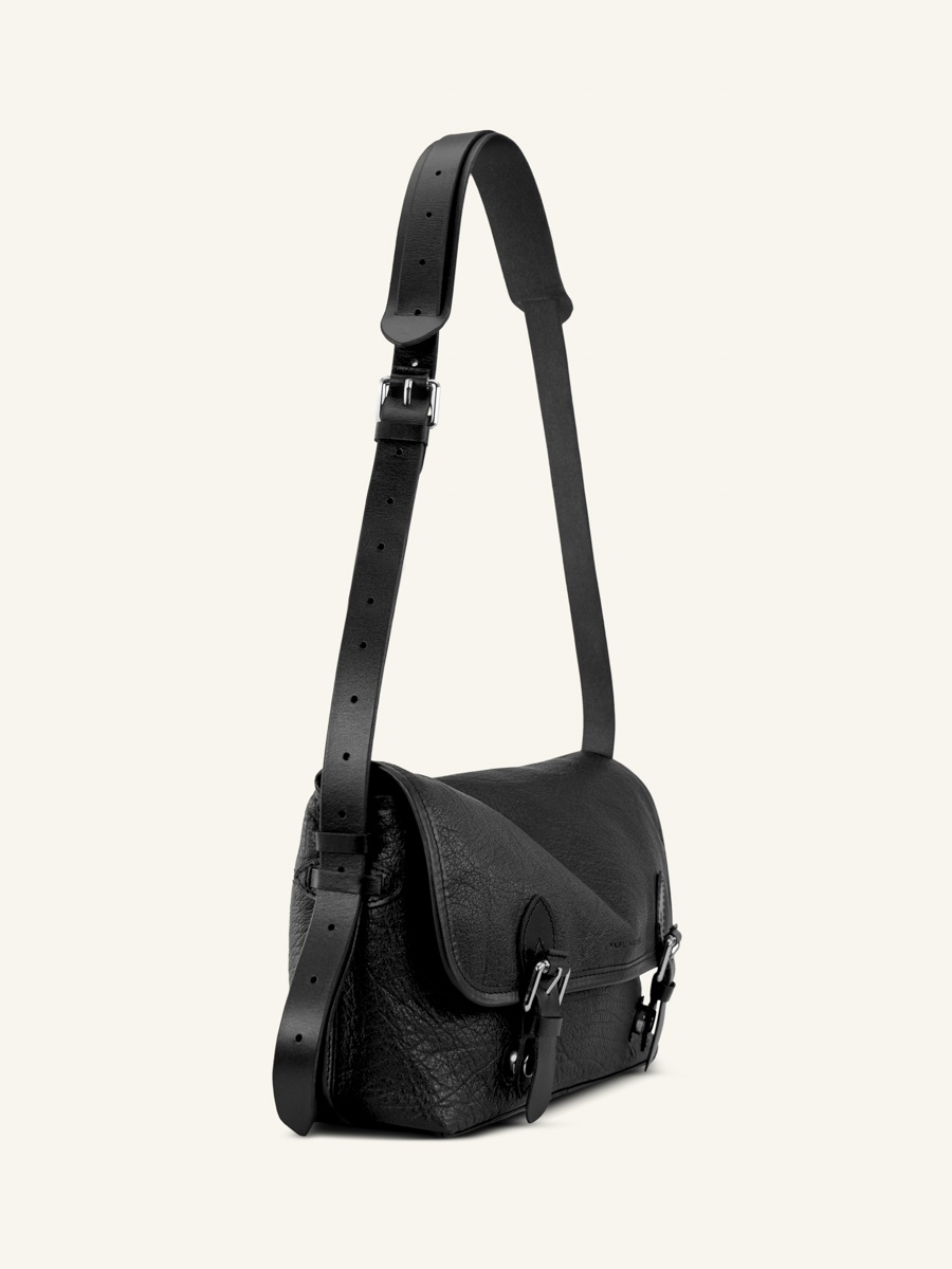 bolso-bandolera-cuero-Loulou-negro-vista-lateral