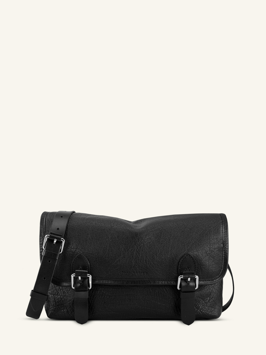 bolso-bandolera-cuero-Loulou-negro-vista-frontal
