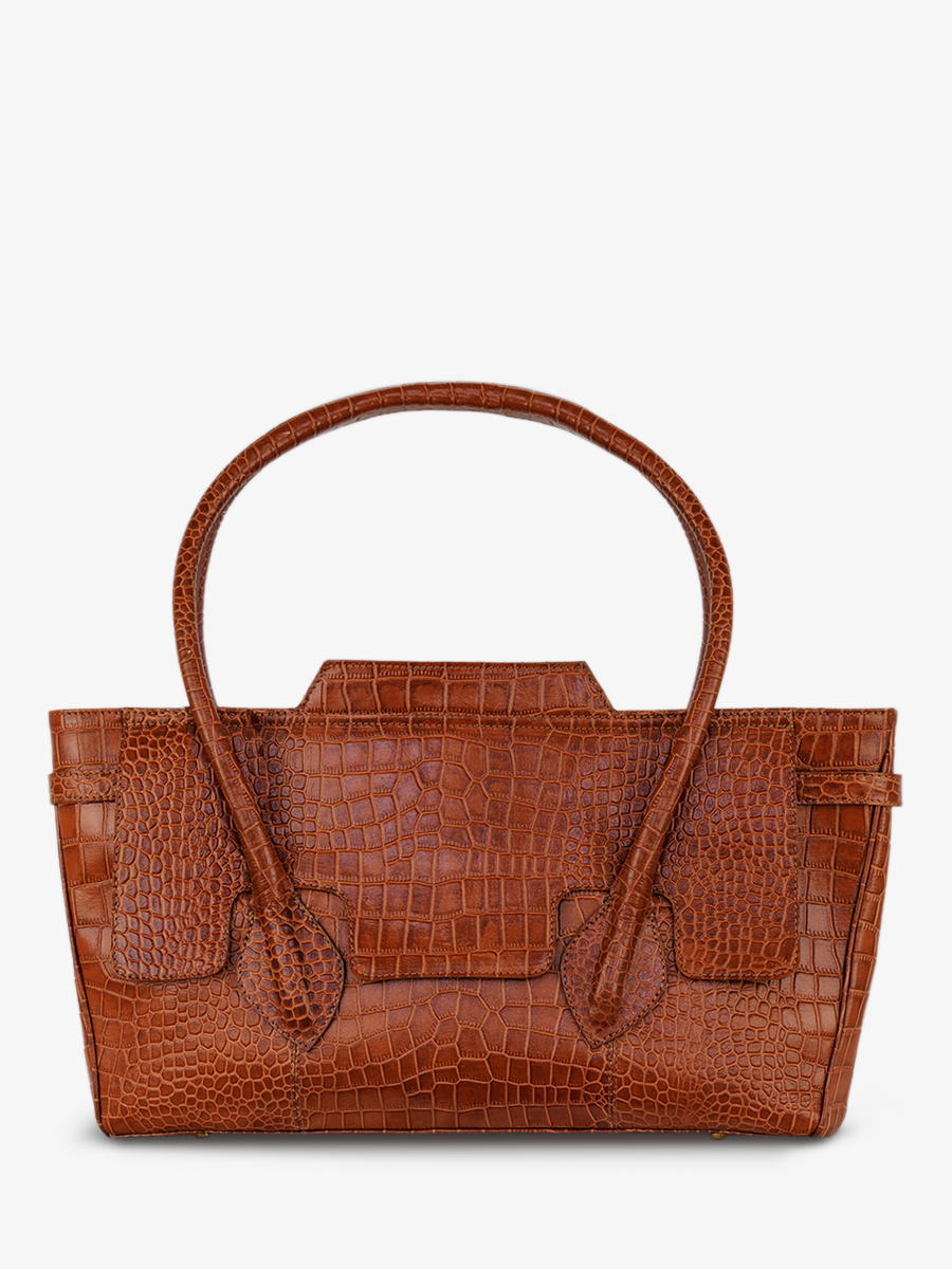 foto-vista-posterior-bolso-de-mano-de-cuero-para-mujer-madeleine-alligator-marrón-paul-marius-w31-a-l