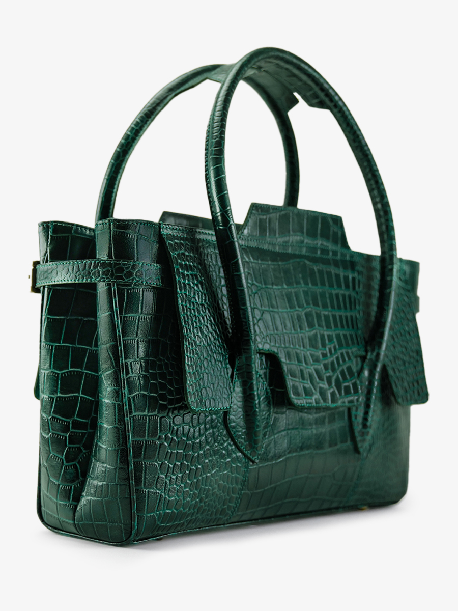foto-vista-posterior-bolso-de-mano-de-cuero-para-mujer-madeleine-alligator-verde-paul-marius-w31-a-dg