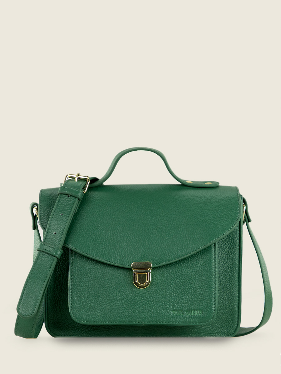 foto-vista-lateral-bolso-de-mano-cuero-verde-mademoiselle-george-azur-verde-imperial-paul-marius-w05-az-gr
