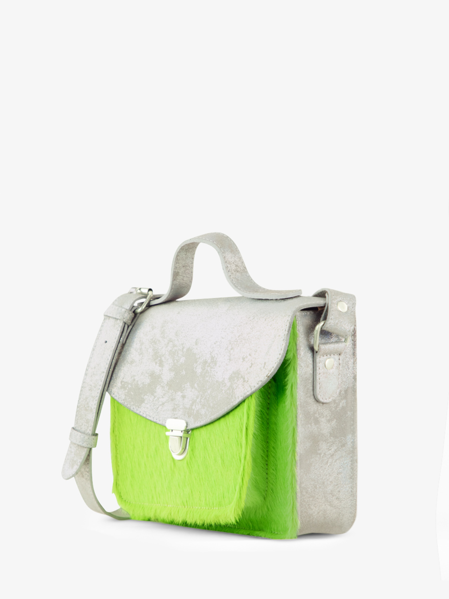 foto-vista-lateral-bolso-de-mano-cuero-verde-mademoiselle-george-creature-vert-acide-paul-marius-w05-crea-s-gr