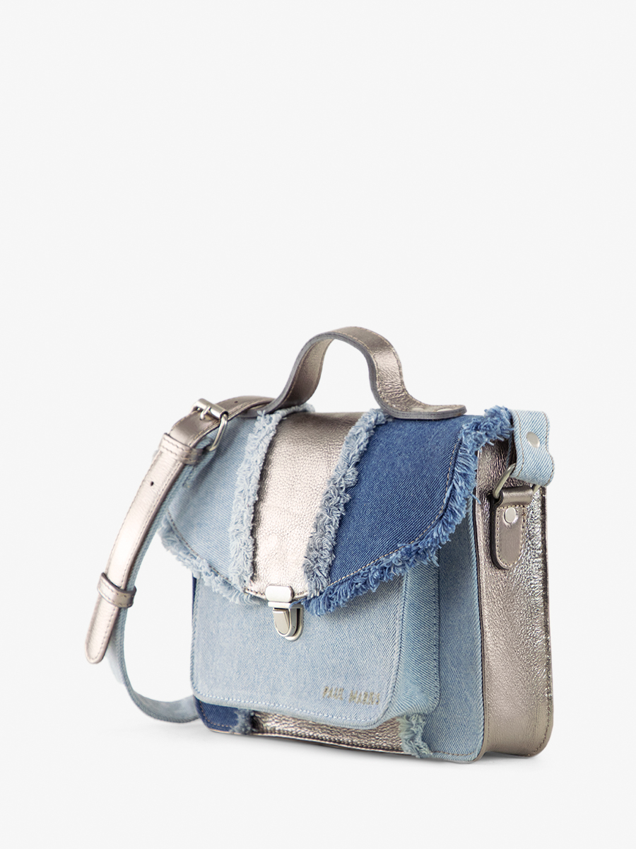 foto-vista-trasera-bolso-de-mano-de-cuero-vaquero-plateado-mujer-mademoiselle-george-denim-acier-paul-marius-w05-gm-denim