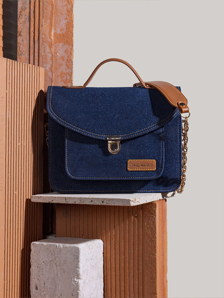bolso-bandolera-cuero-azul-vaquero-Mademoiselle George-n2-denim-brut-vista-lateral-w105-dblu-denim