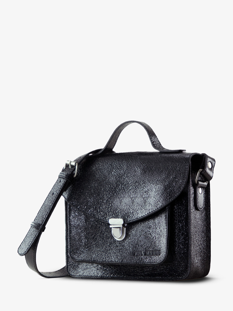 foto-vista-lateral-bolso-de-mano-cuero-negro-brillante-mademoiselle-george-eclipse-paul-marius-w05-m-b