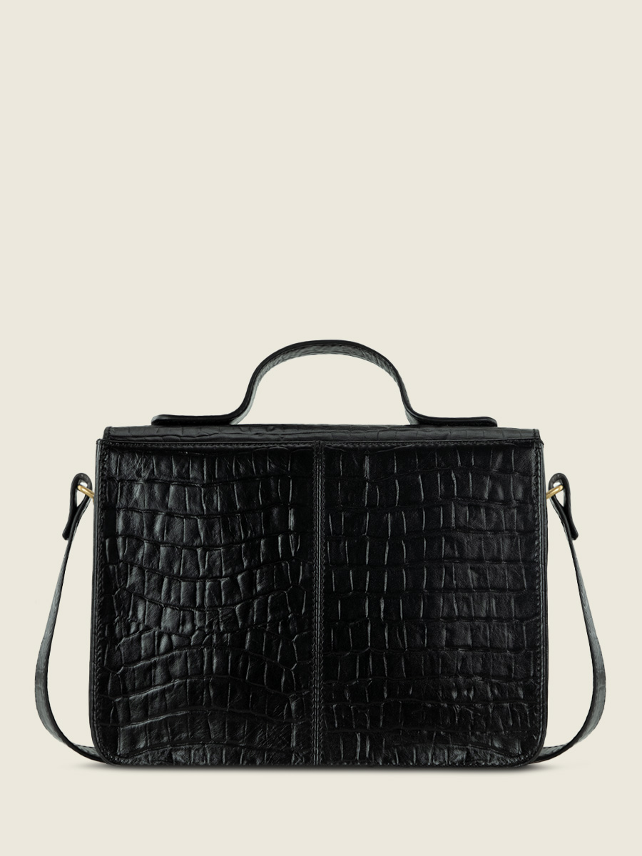 foto-vista-trasera-bolso-de-mano-cuero-negro-azabache-mademoiselle-george-heritage-paul-marius-w05-cr-b