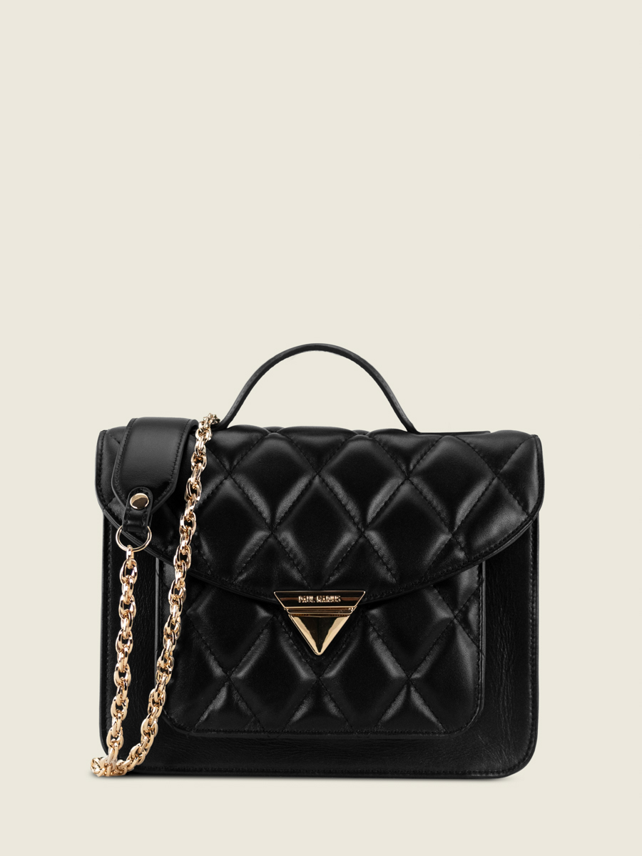 bolso-principale-acolchado-mademoiselle-george-diamante-negro-vista-frontal-w05-mat-d-b