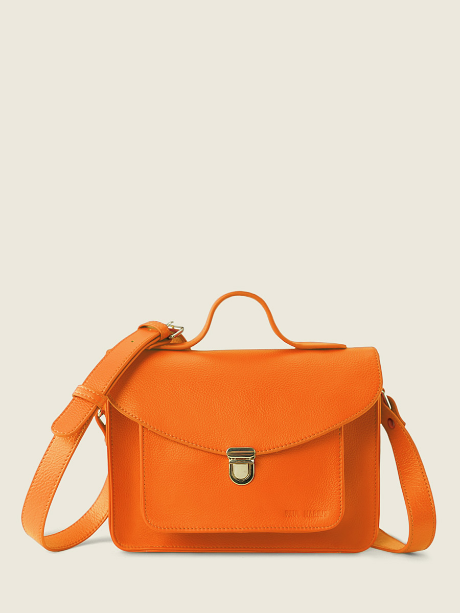 foto-vista-lateral-bolso-bandolera-cuero-naranja-mademoiselle-george-sorbet-mango-paul-marius-w05-sb-o