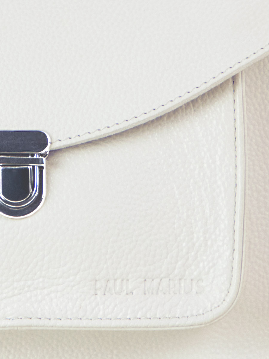 foto-vista-zoom-material-bolso-mano-cuero-blanco-mademoiselle-george-vedette-paul-marius-w05-w
