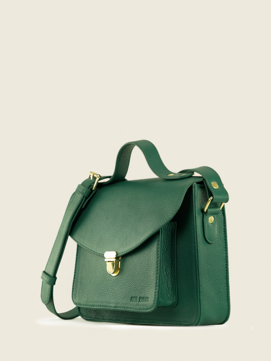 foto-vista-trasera-bolso-de-mano-cuero-verde-mademoiselle-george-azur-verde-imperial-paul-marius-w05-az-gr