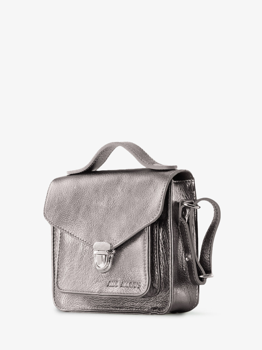 foto-vista-lateral-bolso-de-mano-cuero-plateado-mademoiselle-george-xs-acero-paul-marius-w05xs-og