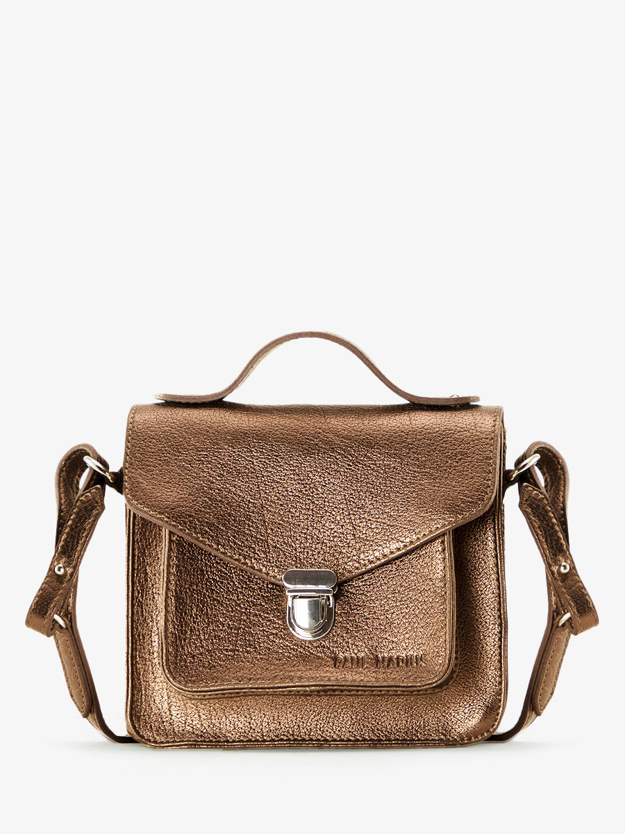 foto-vista-frontal-bolso-de-mano-cuero-cobre-mademoiselle-george-xs-cobre-paul-marius-w05xs-c