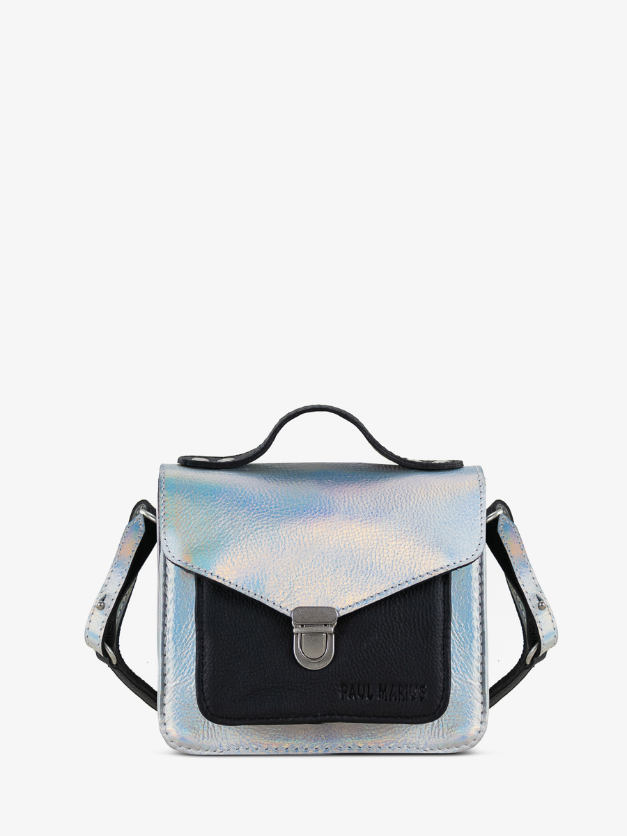 bolso-de-mano-mademoiselle-geroge-xs-givre-holográfico-negro-vista-lateral-w05xs-giv