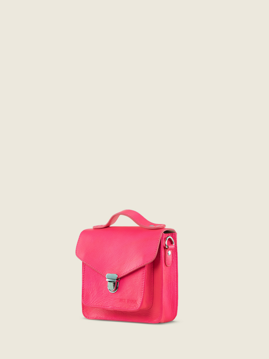 foto-vista-lateral-bolso-de-mano-de-cuero-rosa-mademoiselle-george-xs-neon-paul-marius-w05xs-ne-pi