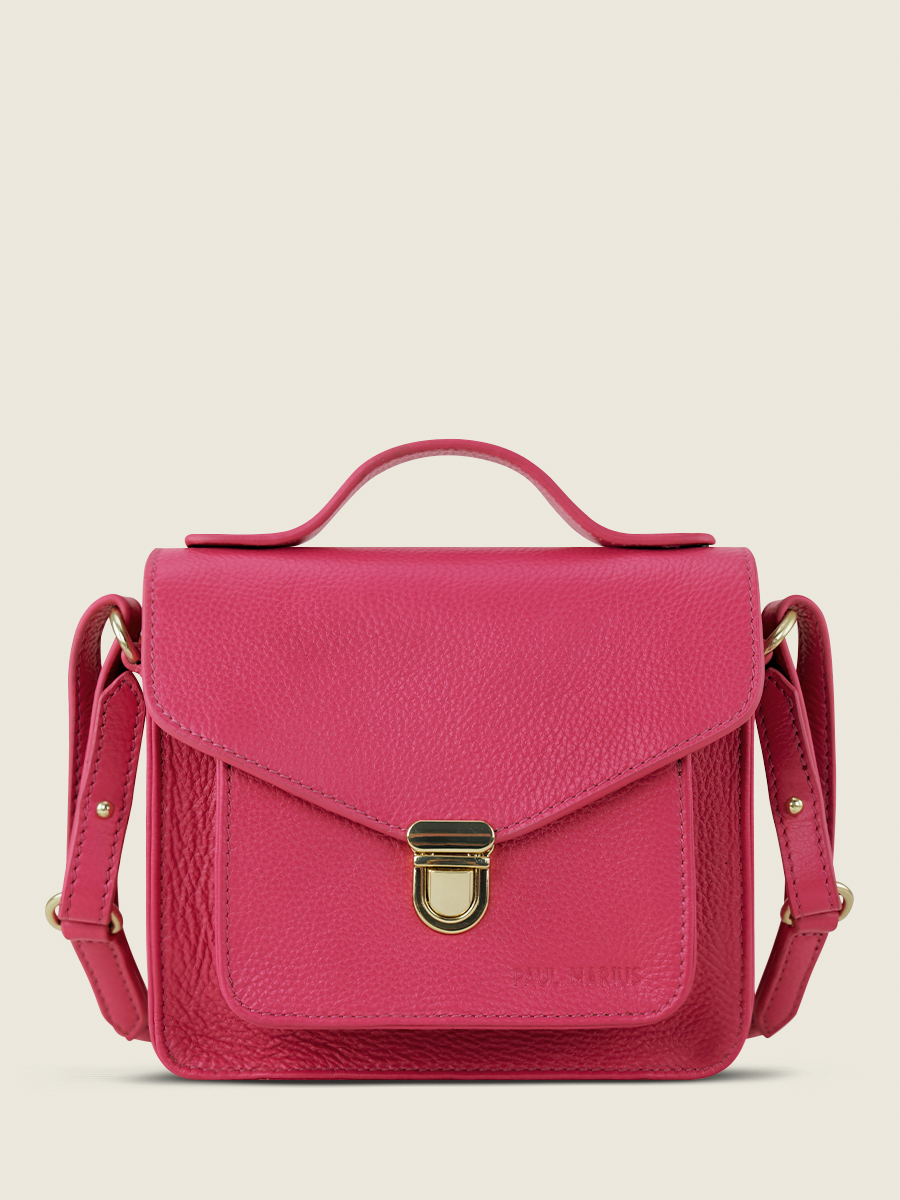 foto-vista-frontal-mini-bolso-bandolera-cuero-rosa-mademoiselle-george-xs-sorbet-framboise-paul-marius-w05xs-sb-pi