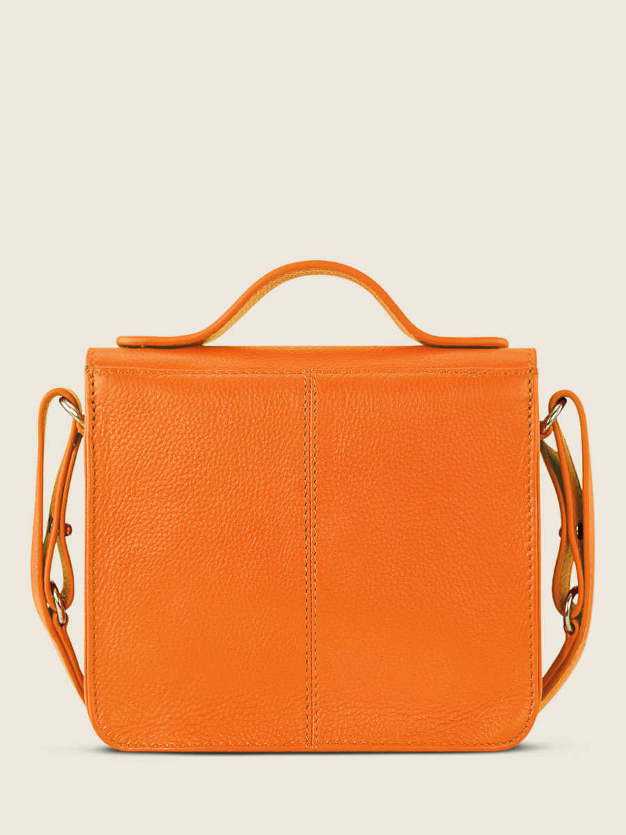 foto-vista-trasera-mini-bolso-bandolera-cuero-naranja-mademoiselle-george-xs-sorbet-mango-paul-marius-w05xs-sb-o