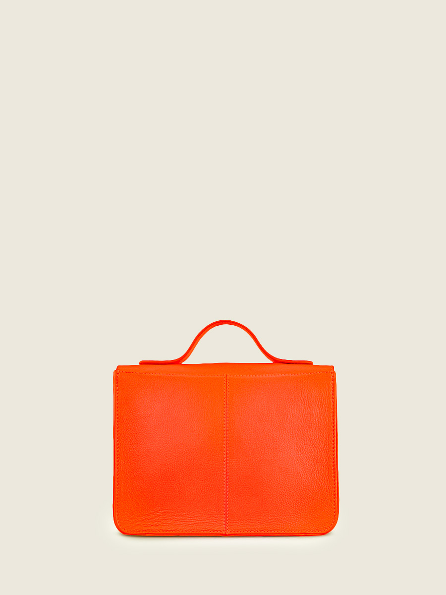 foto-vista-trasera-bolso-de-mano-de-cuero-naranja-mademoiselle-george-neon-paul-marius-w05-ne-o