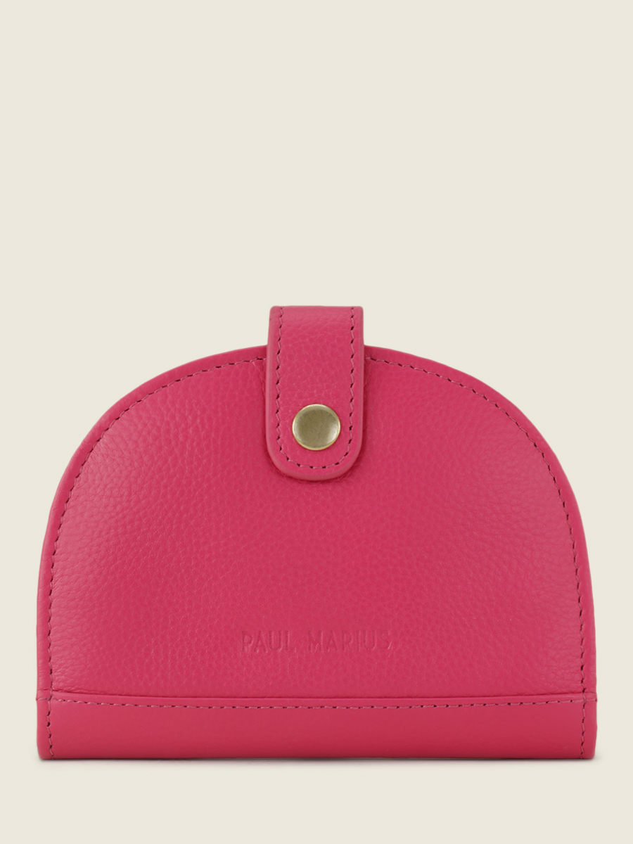 foto-vista-frontal-cartera-de-cuero-rosa-leportefeuille-manon-n2-sorbet-framboise-paul-marius-m33-sb-pi