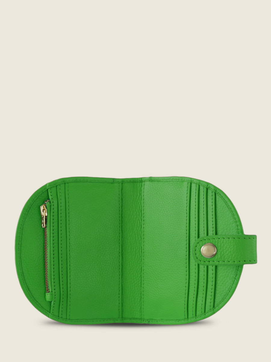 foto-vista-interior-cartera-cuero-verde-leportefeuille-manon-n2-sorbet-kiwi-paul-marius-m33-sb-gr