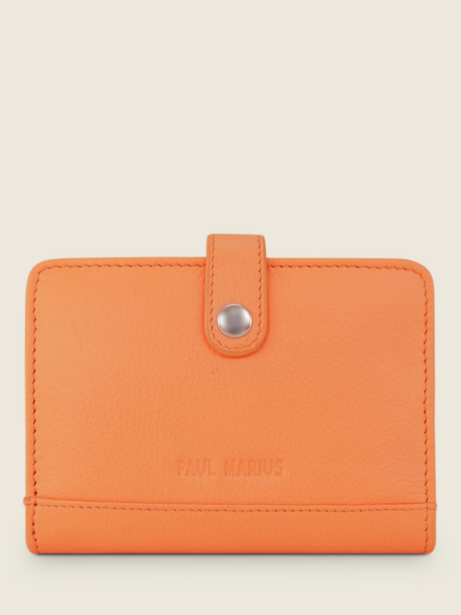 foto-vista-frontal-cartera-de-cuero-naranja-jeanne-pastel-albaricoque-paul-marius-m34-pt-o