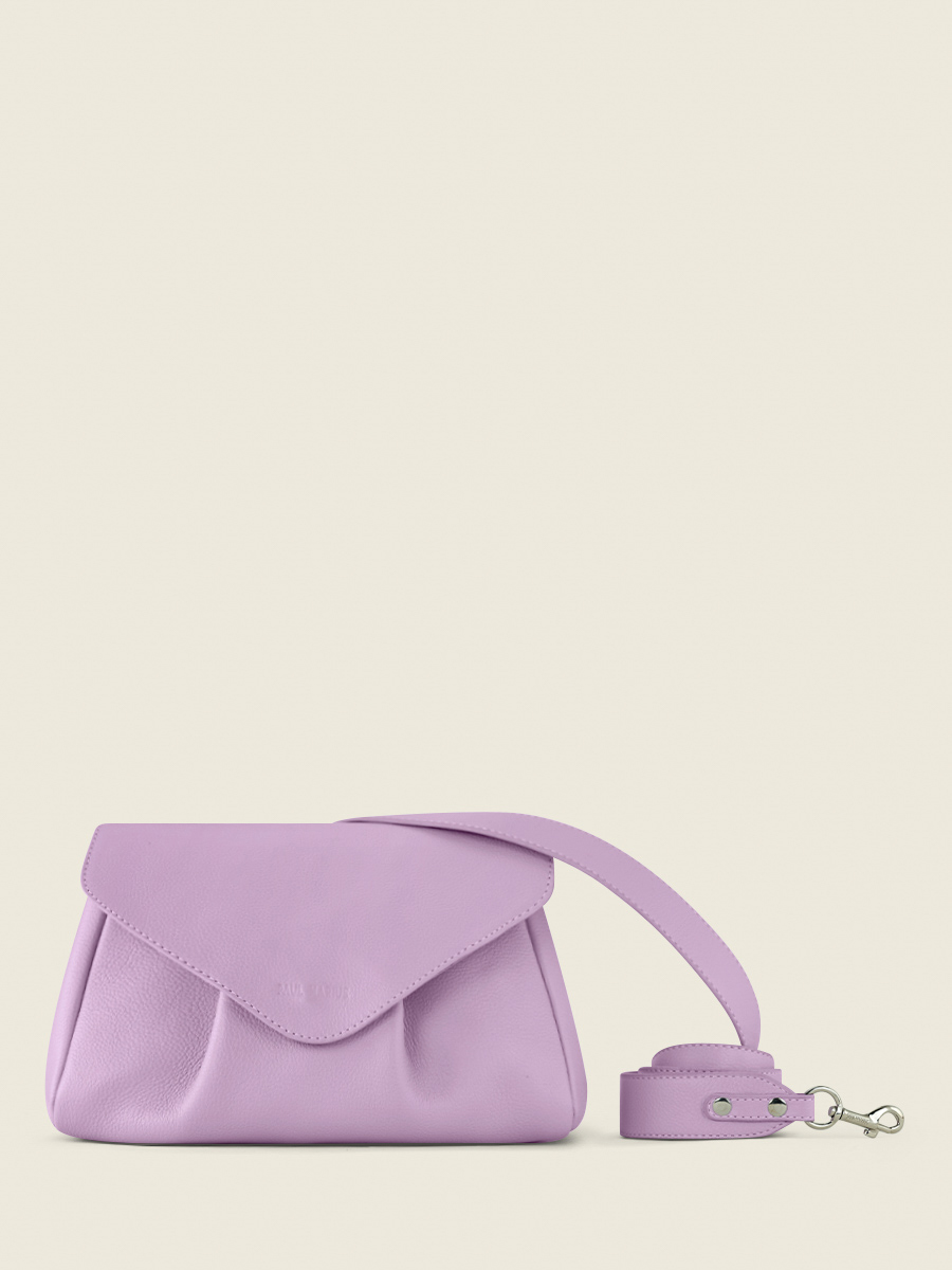 foto-vista-frontal-bolso-bandolera-cuero-morado-suzon-m-pastel-lilas-paul-marius-w25m-pt-p