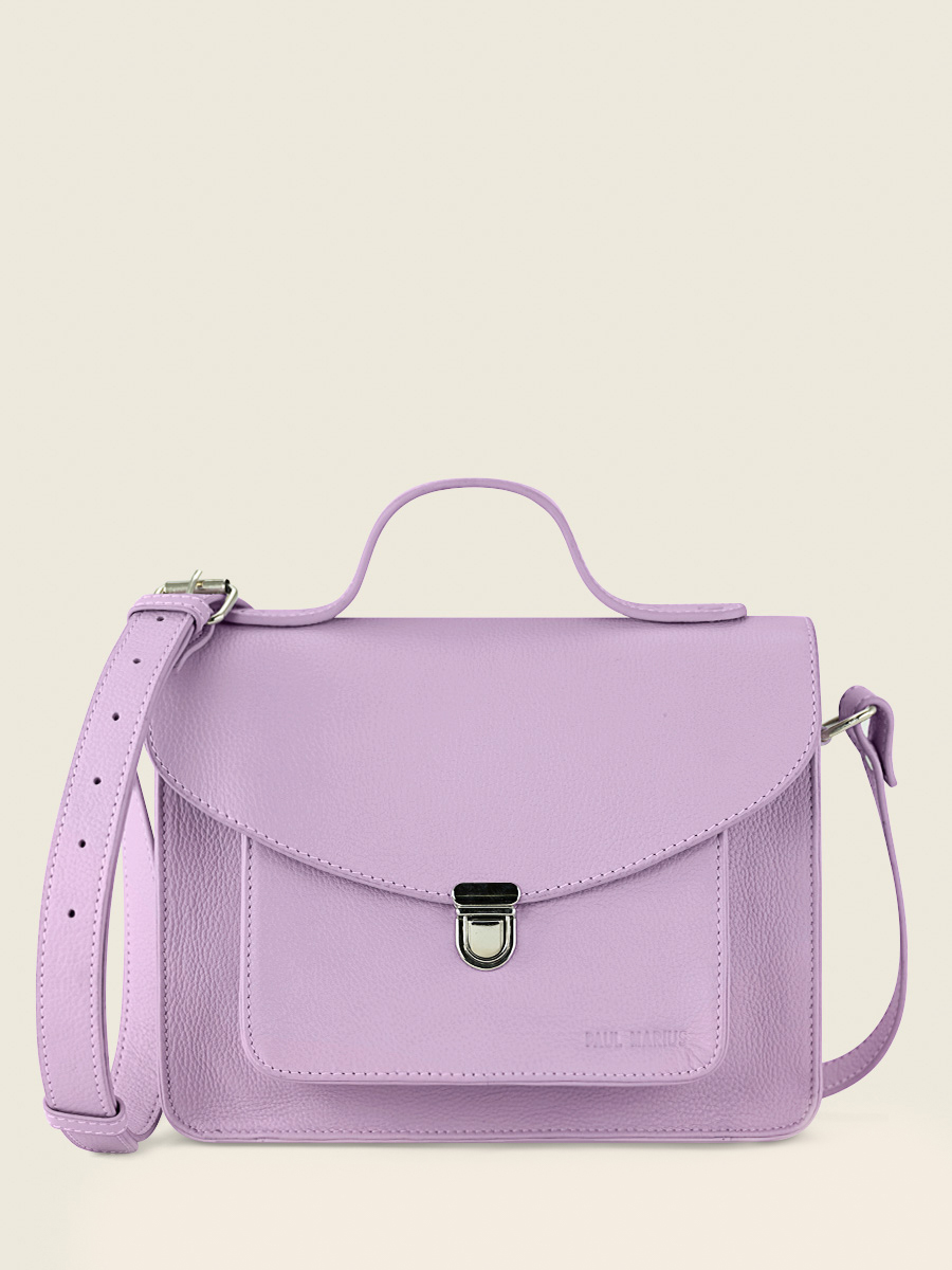 foto-vista-frontal-bolso-de-mano-cuero-morado-mujer-mademoiselle-george-pastel-lilas-paul-marius-w05-pt-p