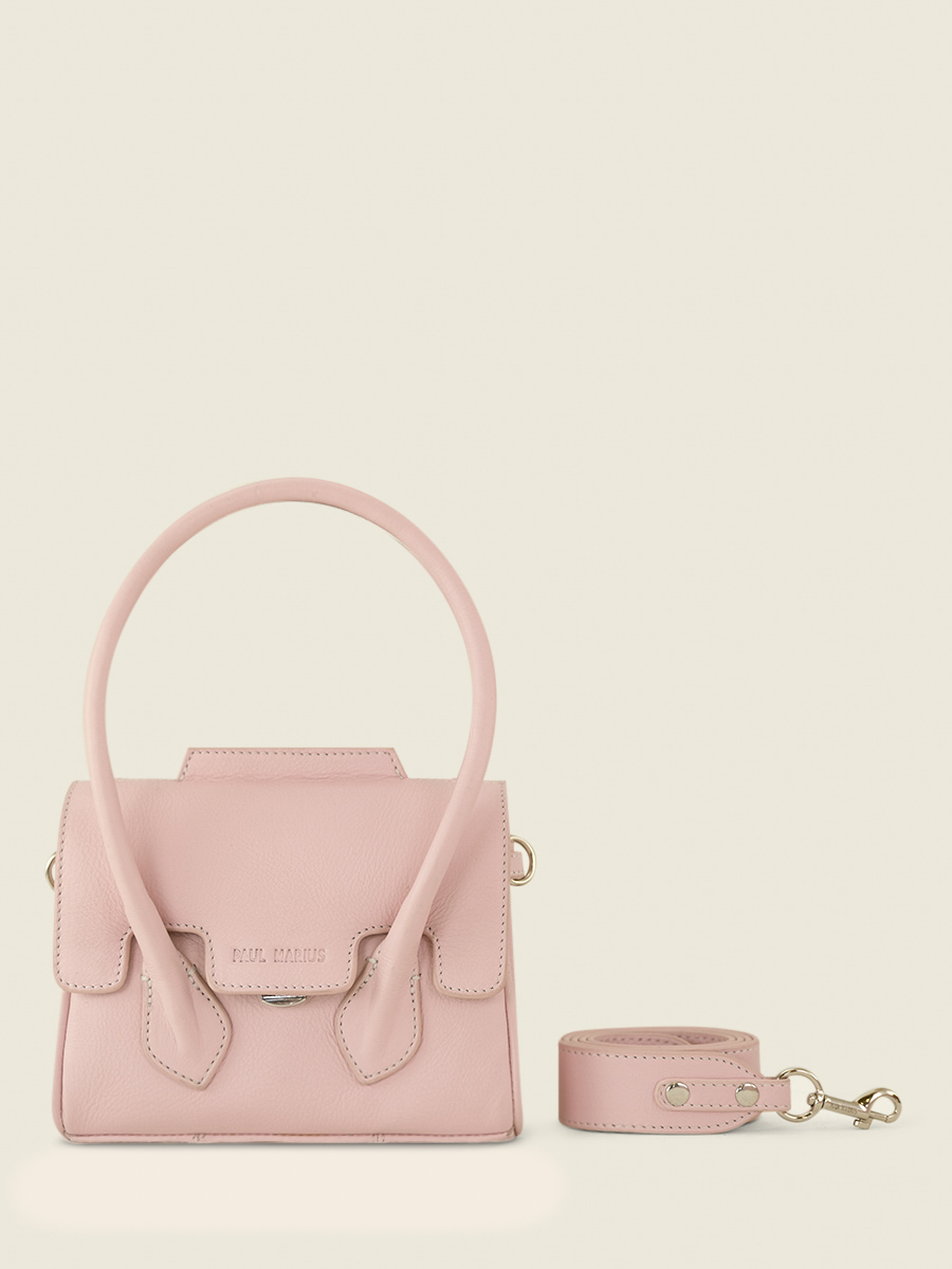 foto-vista-frontal-mini-bolso-de-mano-de-cuero-rosa-colette-xs-pastel-poudre-paul-marius-w28xs-pt-pi