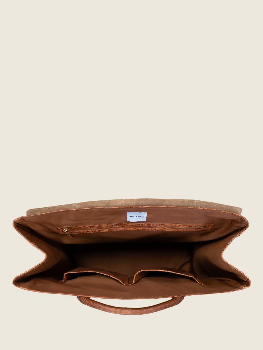 foto-vista-interior-bolso-de-viaje-grande-cuero-marrón-rouen-delhi-1960-ámbar-paul-marius-m105-l-l