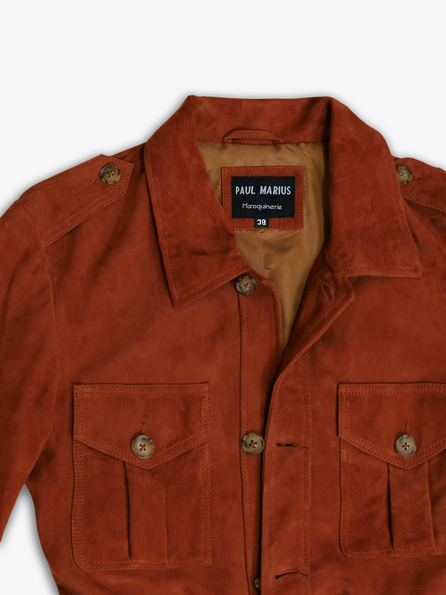 foto-material-chaqueta-sahariana-cognac-cuero-hombre-lasaharienne-cognac-rodeo-paul-marius