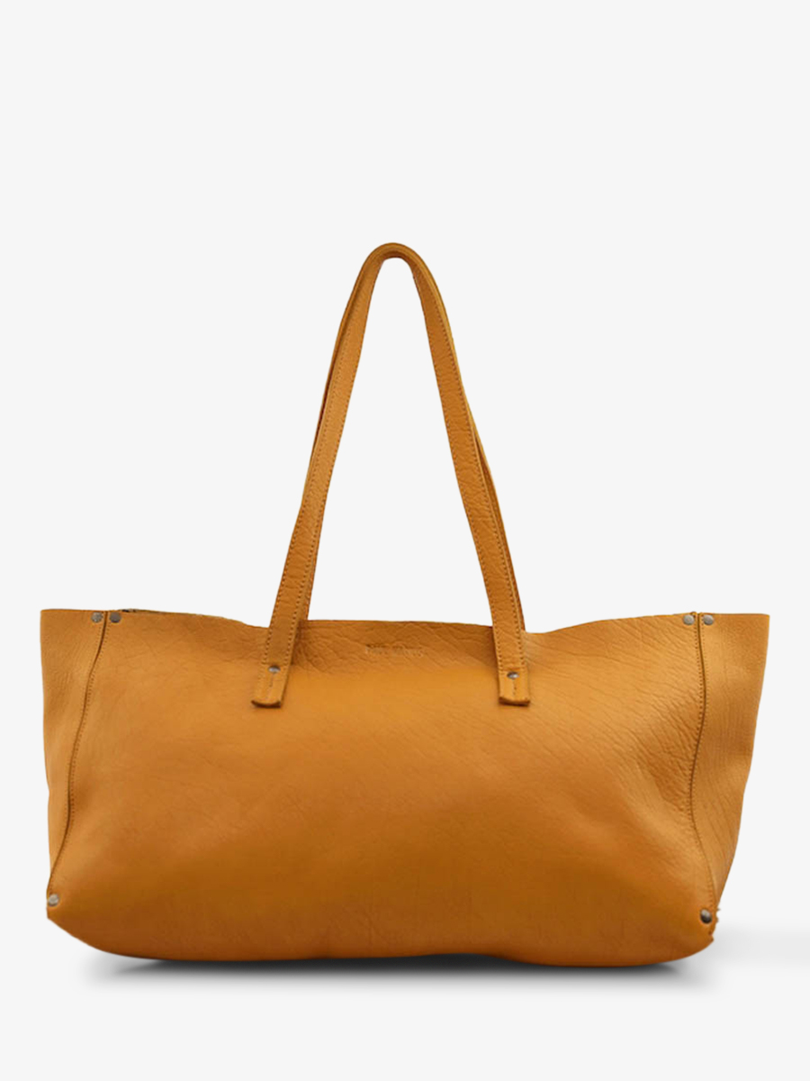 foto-vista-frontal-bolso-de-mano-de-cuero-para-mujer-amarillo-leffronte-m-safran-paul-marius-w12-y