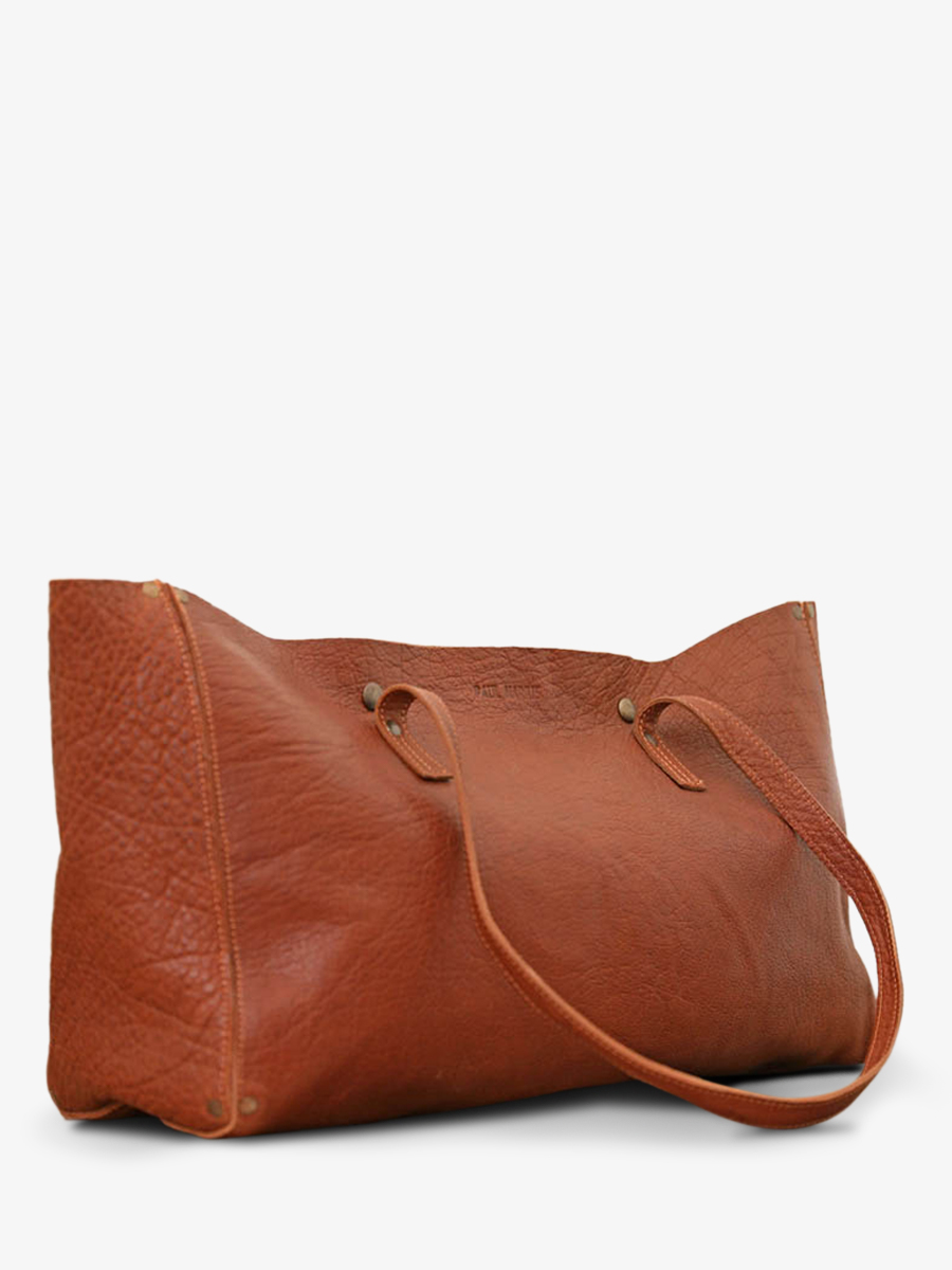 foto-vista-lateral-bolso-cesta-cuero-mujer-marron-leffronte-m-natural-paul-marius-w12-l