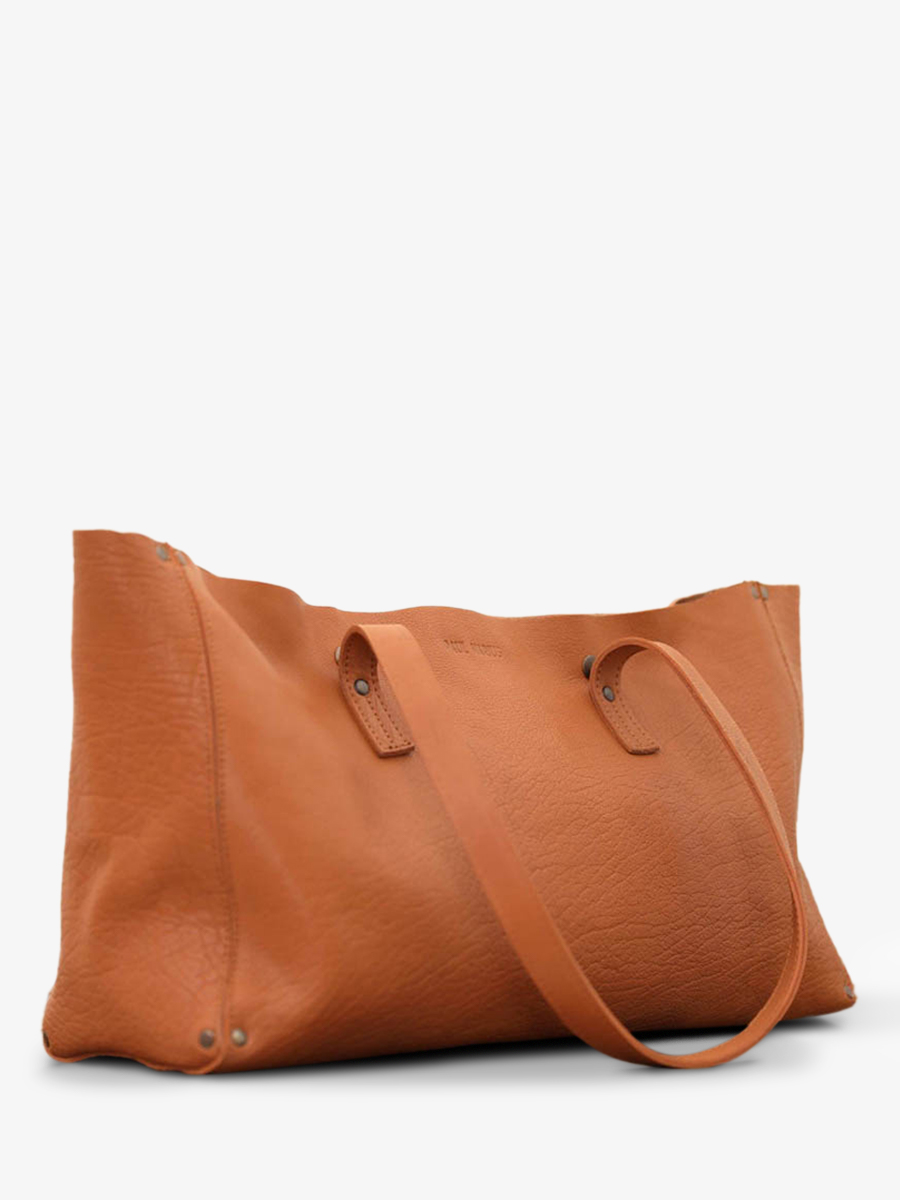foto-vista-lateral-bolso-cabás-de-cuero-para-mujer-beige-leffronte-m-sable-paul-marius-w12-n