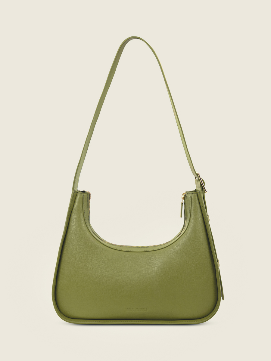 bolso-baguette-cuero-victoire-verde-oliva-vista-frontal-w54-gr-o