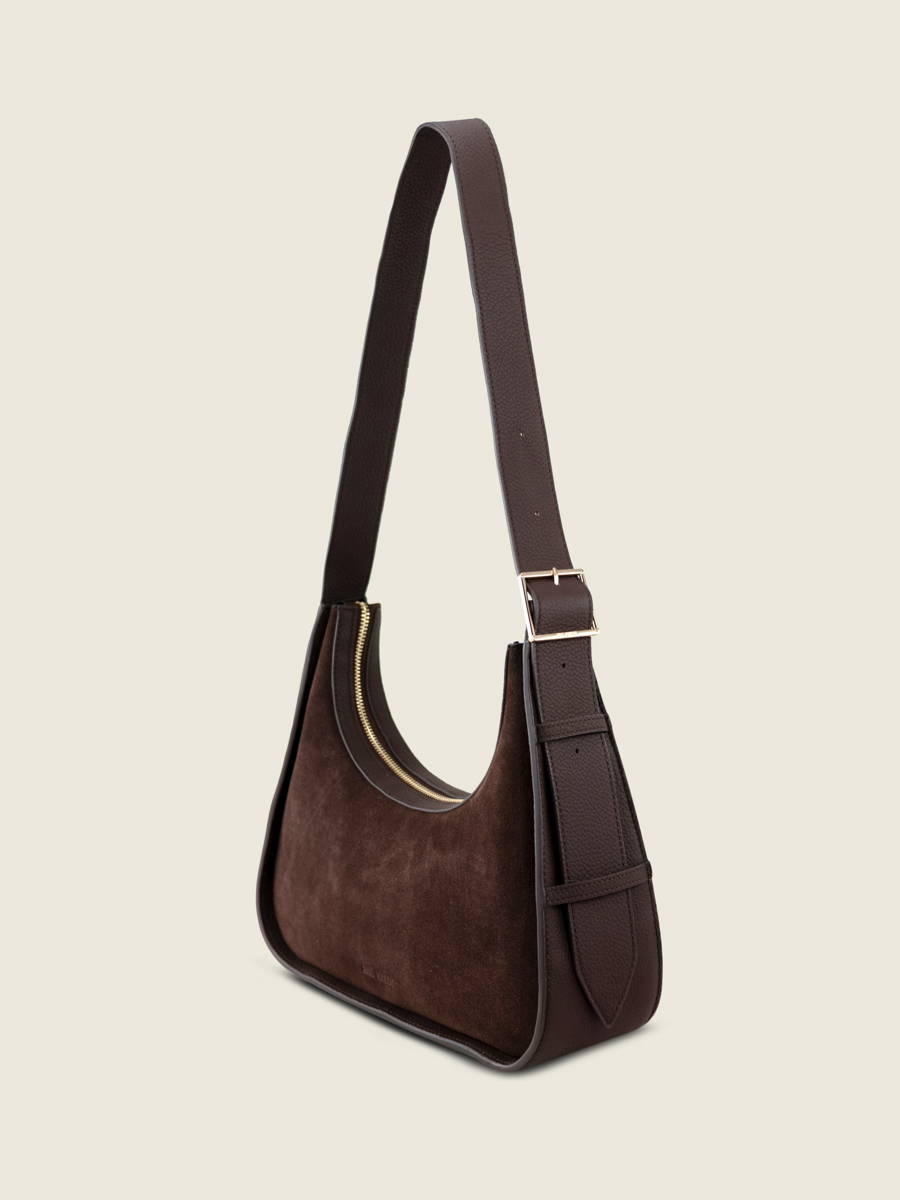 bolso-baguette-cuero-marrón-victoire-chocolate-vista-lateral-w54-su-db