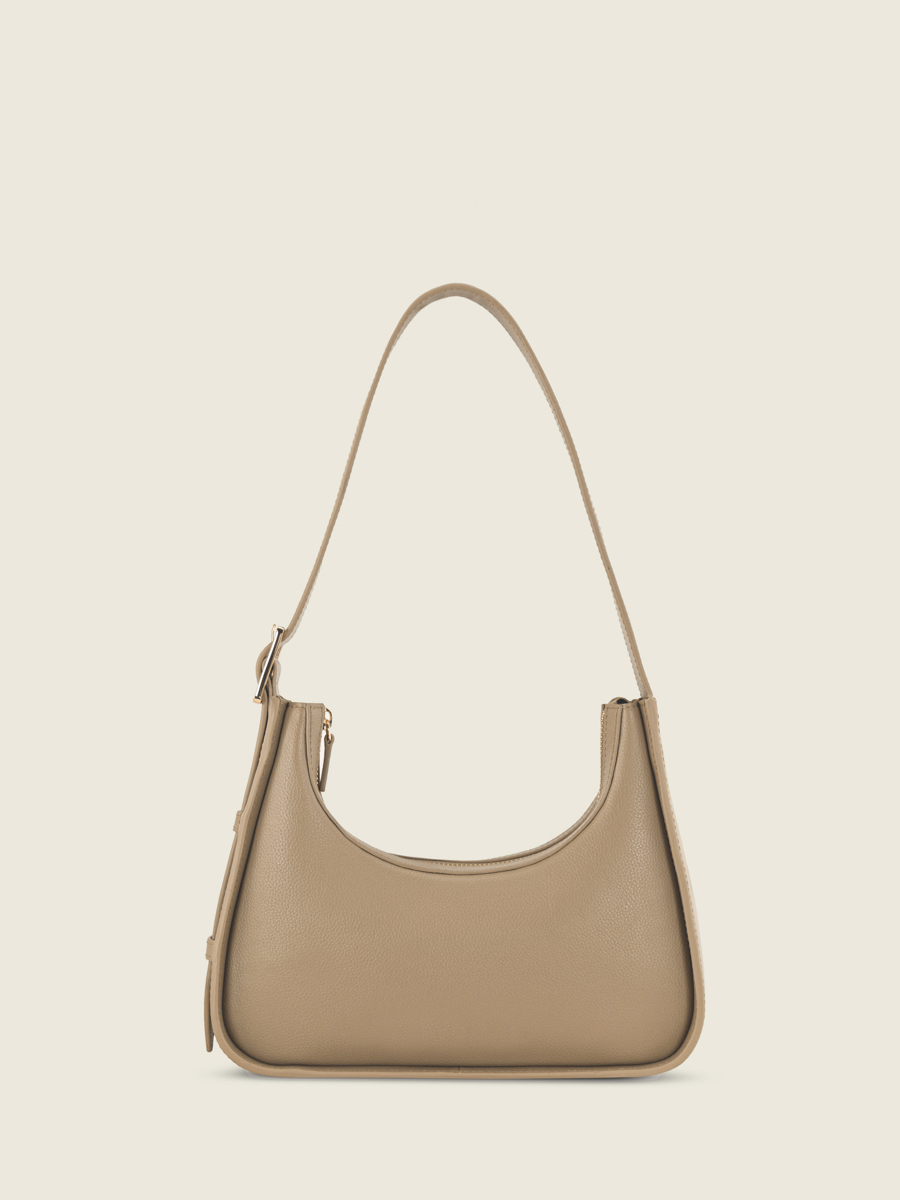 mini-bolso-baguette-cuero-marrón-Victoire XS-taupe-vista-trasera-w54xs-bei