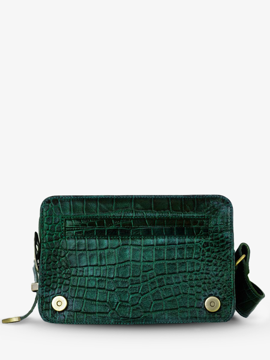 foto-vista-posterior-bolso-bandolera-cuero-mujer-lebaguette-alligator-verde-paul-marius-w29-a-dg